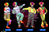 Holiday Variety Funny Clown Costumes Christmas Adult Woman Man Joker Costume Cosplay Party Dress Up Clown Clothes Suit Costume