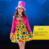 Holiday Variety Funny Clown Costumes Christmas Adult Woman Man Joker Costume Cosplay Party Dress Up Clown Clothes Suit Costume