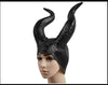 trendy Genuine latex maleficent horns adult women halloween party costume jolie cosplay headpiece hat -Free shipping