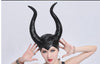 trendy Genuine latex maleficent horns adult women halloween party costume jolie cosplay headpiece hat -Free shipping