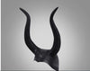 trendy Genuine latex maleficent horns adult women halloween party costume jolie cosplay headpiece hat -Free shipping