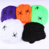 Halloween Scary Party Scene Props White Stretchy Cobweb Spider Web Horror Halloween Decoration For Bar Haunted House