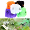 Halloween Scary Party Scene Props White Stretchy Cobweb Spider Web Horror Halloween Decoration For Bar Haunted House