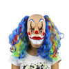 Halloween Mask Scary Clown Latex Full Face Mask Big Mouth Red Hair Nose Cosplay Horror Masquerade Adult Ghost Party For Props
