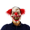 Halloween Mask Scary Clown Latex Full Face Mask Big Mouth Red Hair Nose Cosplay Horror Masquerade Adult Ghost Party For Props
