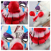 Scary Latex Horror Clown Mask Halloween Adult Costume Party Costumes Cosplay Mask  Accessory