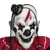 Faroot Deluxe Horrible Scary Clown Mask Adult Men Latex White Hair Halloween Clown Evil Killer Demon Clown Mask