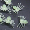 50pcs 2*1.4cm Plastic Black Spider Halloween Decoration Festival Supplies Funny Prank Toys Decoration Realistic Prop