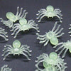 50pcs 2*1.4cm Plastic Black Spider Halloween Decoration Festival Supplies Funny Prank Toys Decoration Realistic Prop