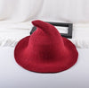 Along the sheep wool cap knitting fisherman hat qiu dong Female fashion witch pointed basin bucket hat accessories