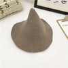 Along the sheep wool cap knitting fisherman hat qiu dong Female fashion witch pointed basin bucket hat accessories