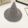 Along the sheep wool cap knitting fisherman hat qiu dong Female fashion witch pointed basin bucket hat accessories