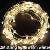 5M Led Copper Wire String Lights Romantic Wedding Fairy Light Decoration AA Battery