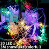 5M Led Copper Wire String Lights Romantic Wedding Fairy Light Decoration AA Battery