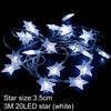 5M Led Copper Wire String Lights Romantic Wedding Fairy Light Decoration AA Battery