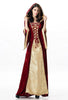 Medieval Dress Robe Women Renaissance Dress Princess Queen Costume Velvet Court Maid Halloween Costume Vintage Hooded Gown