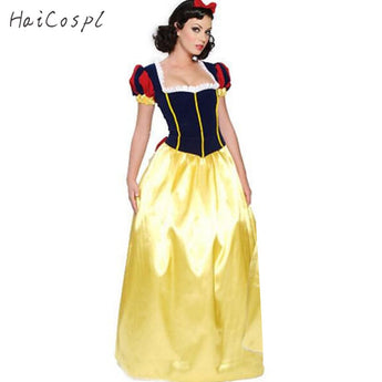 WOMEN'S FULL LENGTH SNOW WHITE COSTUME