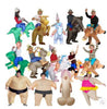 kids adults cosplay halloween party jumpsuit costumes inflatable dinosaur unicorn anime fancy dress clothing for men