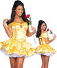 Beauty and the Beast Costumes Princess Belle Dress Stage Halloween Party Adult Women Uniform