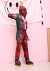 superhero cosplay Muscle deadpool halloween costumes for kids girls boys children with mask onesie red Carnival avengers Fancy