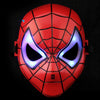 LED Glowing Super Hero Mask The Avengers Spiderman Captain America Iron Man Hulk Batman Party Cosplay Halloween Mask Toy
