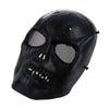 Airsoft Mask Skull Full Protective Mask Military - Black