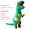 T-Rex Costumes Dinosaur Fancy Dress Adult Kid Men Women Blowup Halloween Jurassic World T Rex Cosplay Outfits