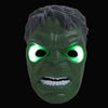 LED Mask Super hero Hulk/American captain/Iron Man/Spiderman/Batman Crazy Rubber Party Halloween Costume Mask Children &Adult