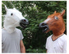 Horse Head Mask Party Essential Halloween Costume Theater  Novelty Latex Horse Mask Many Animal Costume Party Tool Mask