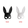 Fashion PVC Women Girl Party Cosplay Rabbit Ears Mask Sexy Long Ears Carnival Mask Halloween