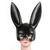 Fashion PVC Women Girl Party Cosplay Rabbit Ears Mask Sexy Long Ears Carnival Mask Halloween
