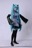 Vocaloid Miku Hatsune Cosplay Costume kit Japanese Mid Dress 10 pcs Set hatsune Miku Cosplay Without Wig Halloween