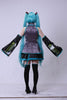 Vocaloid Miku Hatsune Cosplay Costume kit Japanese Mid Dress 10 pcs Set hatsune Miku Cosplay Without Wig Halloween