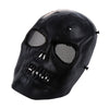 Airsoft Mask Skull Full Protective Mask Military - Black
