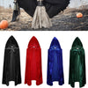 Women/Mens Cloak Velvet Hooded Cape Cosplay Costume Xmas Fancy Dress Hooides Cape Pocho