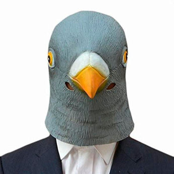 2017 Hot Creepy Pigeon Head Mask 3D Latex Prop Animal Cosplay Costume Party Halloween Free shipping