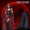Unisex Mantle Hooded Cloak Coat Wicca Robe Medieval Cape Shawl Halloween Cosplay Party Witch Wizard Costumes