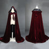 Unisex Mantle Hooded Cloak Coat Wicca Robe Medieval Cape Shawl Halloween Cosplay Party Witch Wizard Costumes