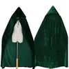 Unisex Mantle Hooded Cloak Coat Wicca Robe Medieval Cape Shawl Halloween Cosplay Party Witch Wizard Costumes