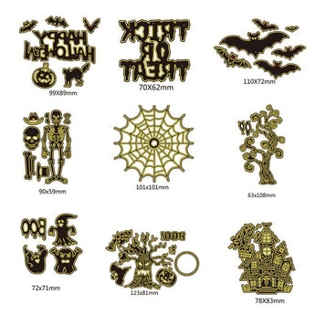 14 Design Halloween Metal Cutting Die Craft Dies Scrapbooking New 2018 Cut Dies Decor Embossing Stencils Card Making