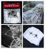 Halloween Scary Party Scene Props White Stretchy Cobweb Spider Web Horror Halloween Decoration For Bar Haunted House