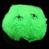 Halloween Scary Party Scene Props White Stretchy Cobweb Spider Web Horror Halloween Decoration For Bar Haunted House