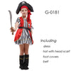 Halloween Carnival Party Costume for Girl Girls Kids Children Pirate Costumes Fantasia Infantil Cosplay Clothing