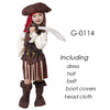 Halloween Carnival Party Costume for Girl Girls Kids Children Pirate Costumes Fantasia Infantil Cosplay Clothing