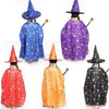 wizard capes with hat for kids birthday party Halloween Costumes - birthday party supplies - party favor