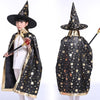 wizard capes with hat for kids birthday party Halloween Costumes - birthday party supplies - party favor