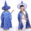 wizard capes with hat for kids birthday party Halloween Costumes - birthday party supplies - party favor